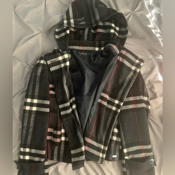 PUSCO brazilian brand black and red plaid jacket - Picture 1 of 4